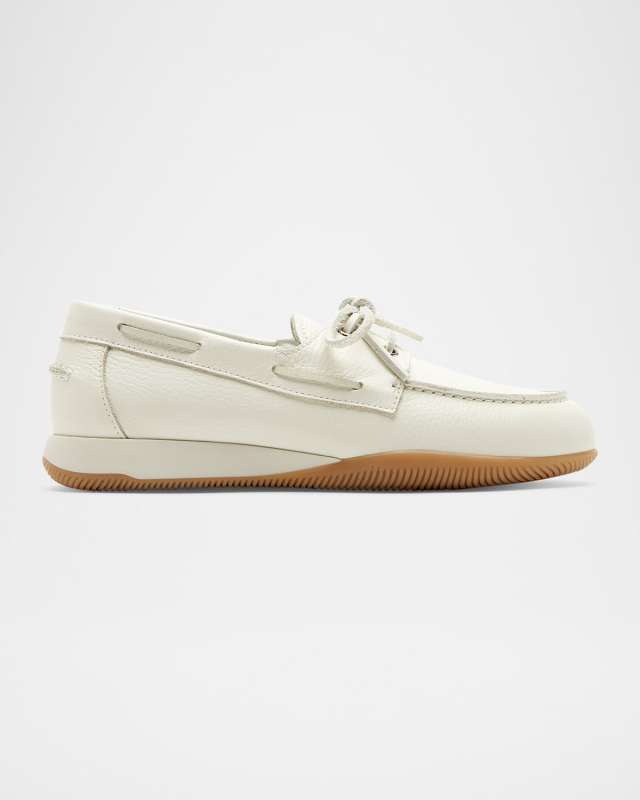 Verdun Leather Modern Boat Loafers
